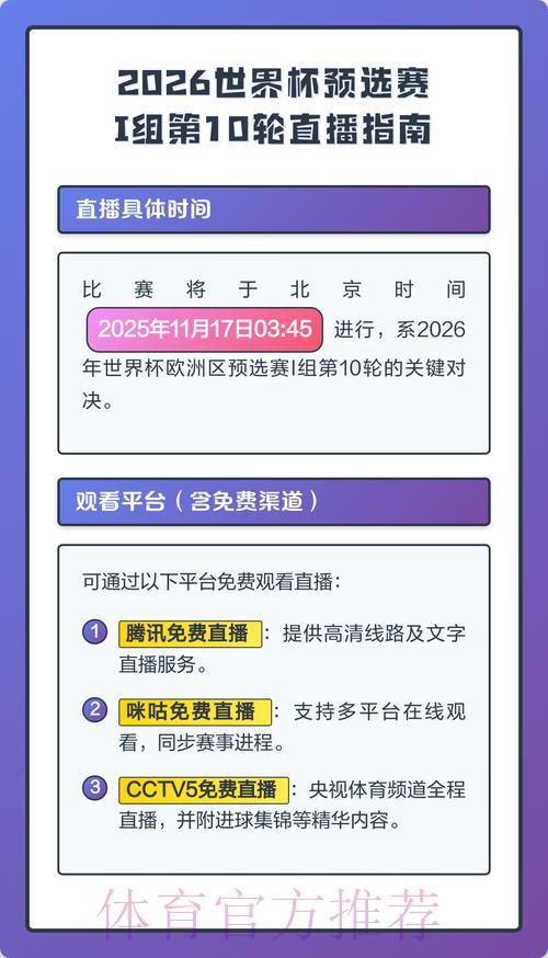 2026世界杯官方直播平台入口与完整使用教程